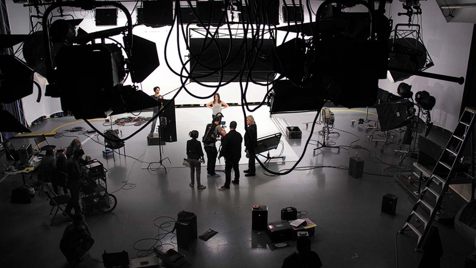 on the set at the first day